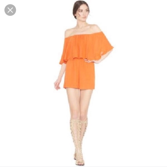 Alice + Olivia Alivia Tangerine romper - Picture 3 of 4